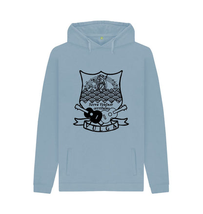 Stone Blue VULGA Hoodie (Black logo)